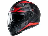HJC Helmets Motorradhelm HJC i70 ELUMA MC1SF, Schwarz/Rot, XS 14997106