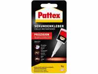 Pattex Sekundenkleber Präzision, Superkleber für punktgenaues Kleben ohne