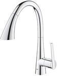 GROHE Zedra, K&uuml;chenarmatur 3 Strahlarten (Wasserhahn K&uuml;che mit ausziehbarer Brause,