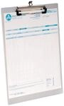 Westcott E-17001 00 Klemmbrett aus Aluminium, DIN A4 mit Federklemme und