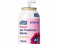 Tork Lufterfrischer Spray mit Blütenduft A1, Frischeduft, 12 Flaschen, 236052