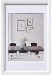 walther design Bilderrahmen weiss 50 x 70 cm mit Passepartout, Steel Style