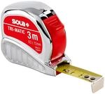SOLA TRI-MATIC - Bandma&szlig; 3m / 13mm - Profi-Taschenbandma&szlig; mit G&uuml;rtelclip -