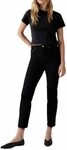 Levi's Damen Jeanshose 501 Crop High Rise, Straight Fit, Schwarz (Black Sprout),