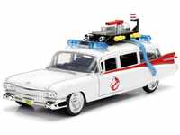 Jada Toys Ghostbuster ECTO-1, Modellauto, Spielzeugauto aus Die-cast, öffnende