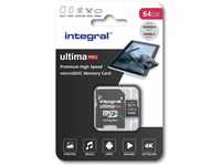 Integral Ultimapro - Memory Card 64 GB microSDHC/100 MB/s/Class 10 UHS-I U3/...