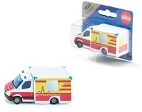 Siku 1536, Mercedes-Benz Rettungswagen, Metall/Kunststoff, Rot/Gelb/Wei&szlig;,...