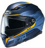 HJC Helmets Herren Nc Motorrad Helm, Blau/Orange, M