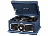 Victrola Plaza 4-in-1 Bluetooth Plattenspieler Music Center VTA-810-BLU-EU