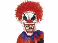 Smiffys SM35710 Halloween! Smiffys Maske Schrecklicher Clown, Über Kopf,...