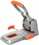 Rapid 23000600 Superlocher HDC150, Grauguss, 150 Blatt, silber/orange