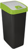 keeeper Premium Abfallbehälter mit Flip-Deckel, Soft Touch, 45 l, Magne, Grün