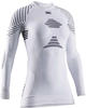 X-Bionic Damen Invent 4.0 Round Neck Long Sleeves Shirts, Weiß Schwarz, L EU