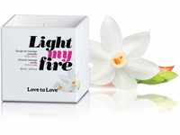 LOVE TO LOVE Light My Fire, Massagekerze, Mit Sheabutter und Jojobaöl,...