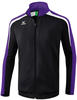 ERIMA Kinder Jacke Liga 2.0 Trainingsjacke mit Kapuze, schwarz/violet/weiß,...
