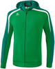 ERIMA Kinder Jacke Liga 2.0 Trainingsjacke mit Kapuze, smaragd/evergreen/weiß,...