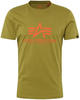 Alpha Industries Herren Basic T-Shirt, Khaki Green, S