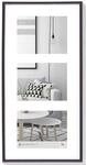 walther design Bilderrahmen schwarz 3x 13x18 cm Galerie mit Passepartout,...