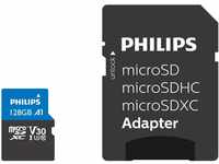 Philips Ultra Pro microSDXC Card 128 GB + SD Adapter UHS-I U3,...