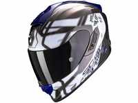 Scorpion Herren EXO-1400 AIR SPATIUM White-Blue XXL Motorcycle Helmets