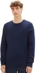 TOM TAILOR Denim Herren Crewneck Strickpullover 13684 - Sky Captain Blue Non-Solid XL