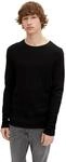 TOM TAILOR Denim Herren Crewneck Strickpullover 29999 - Black M