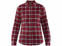 Fjallraven Damen Övik Flannel W Long Sleeved T-Shirt, Deep Red, S, 89833