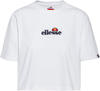 Ellesse Damen Fireball Crop T-shirt, Weiß, 38 EU