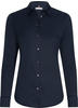 Tommy Hilfiger Damen Bluse Heritage Slim Fit Elegant, Blau (Midnight), 32