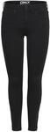 ONLY Damen 15126077 Skinny Jeans, Schwarz, XS / 34L EU