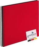 goldbuch 25 993 Spiralalbum Bella Vista, Fotoalbum 35 x 30 x 1,5 cm, Rot | XXL Album