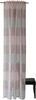 Homing halbtransparenter Vorhang quergestreift Rose (1Stück) 245 x 140 cm (HxB)