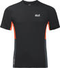 Jack Wolfskin Herren Narrows T-Shirt, Black, XL