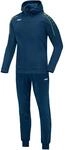 JAKO Trainingsanzug Herren & Damen Polyester Classico mit Kapuze Nightblue/Citro S -