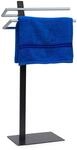 Relaxdays Handtuchst&auml;nder GRAO H x B x T: 85 x 40 x 20 cm Handtuchhalter stehend mit