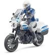 bruder 62731 - Bworld Scrambler Ducati Polizeimotorrad & Polizist - 1:16
