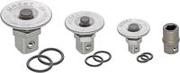 HAZET Knarren-Ring-Maulschl&uuml;ssel-Adapter Satz 606/4SPC I mit Sicherungsknopf I