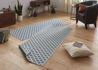 NORTHRUGS In- und Outdoor Teppich Nizza 80x250cm - Wendeteppich Wetterfest Modernes