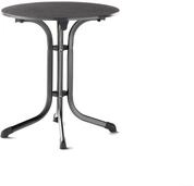 SIEGER Boulevard-Klapptisch mit vivodur-Dekorplatte, &Oslash; 68 cm, eisengrau,
