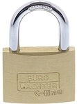 Burg-W&auml;chter Vorh&auml;ngeschloss, C-Line 222 50 SB, inkl. 2 Schl&uuml;ssel, B&uuml;gelst&auml;rke: