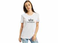 Alpha Industries Damen New Basic T Wmn T-Shirt, White, S EU