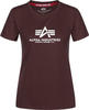 Alpha Industries Damen New Basic T Wmn T-Shirt, Deep Maroon, S