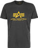 Alpha Industries Herren Basic T-Shirt, Charcoal Heather, M