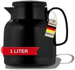 Helios Mondo Thermoskanne Schwarz 1L - 6h hei&szlig; - H&auml;lt Getr&auml;nke warm & kalt &ndash;