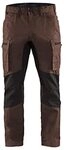 Bl&aring;kl&auml;der 14591845 Diensthose Stretch, Braun / Schwarz, D104