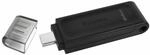 Kingston DataTraveler 70 - DT70/64GB USB-C-Stick mit dem Mehrwert, Schwarz