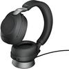 Jabra Evolve2 85 Wireless PC Headset with Charging Stand– Noise Cancelling UC