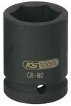 KS Tools 515.1780 1" Sechskant-Kraft-Stecknuss, kurz, 80mm