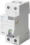 SIEMENS - 5SV3314-6KL FI-Schutzschalter 2-polig Typ A In: 40 A 30 mA Un AC: 230 V