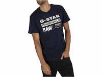 G-STAR RAW Herren Raw. Graphic T-Shirt, Blau (sartho blue D14143-336-6067), M